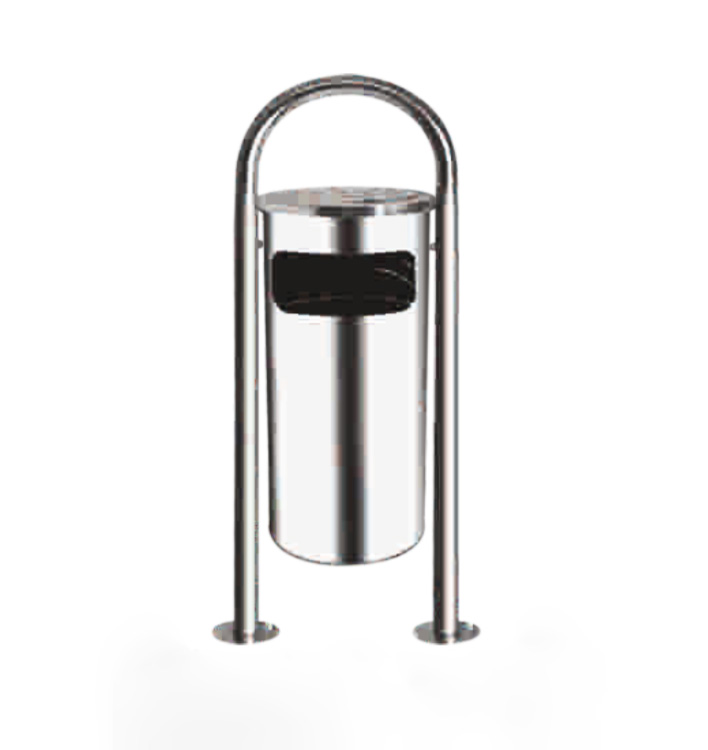 Cos gunoi pentru parc din inox 31l